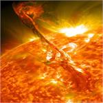 تصویر نجومی روز ناسا: فوران یکی از رشته های خورشیدی