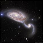 رقص آهسته کهکشان های  NGC 5394 و NGC 5395: