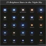 25 ستاره‌ی پرنور آسمان شب