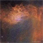 سحابی IC405 یا ستاره شعله ور