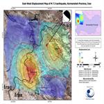 تصاویر ماهواره ای نشان داد: روستای «قلمه ذهاب» شاهد بیشترین میزان جابجایی پوسته زمین در زلزله اخیر
