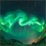 تصویر نجومی روز ناسا: شفق قطبی به شکل اژدها بر فراز نروژ